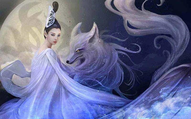 Hình dáng cửu vỹ hồ. Hình dáng cửu vỹ hồ.